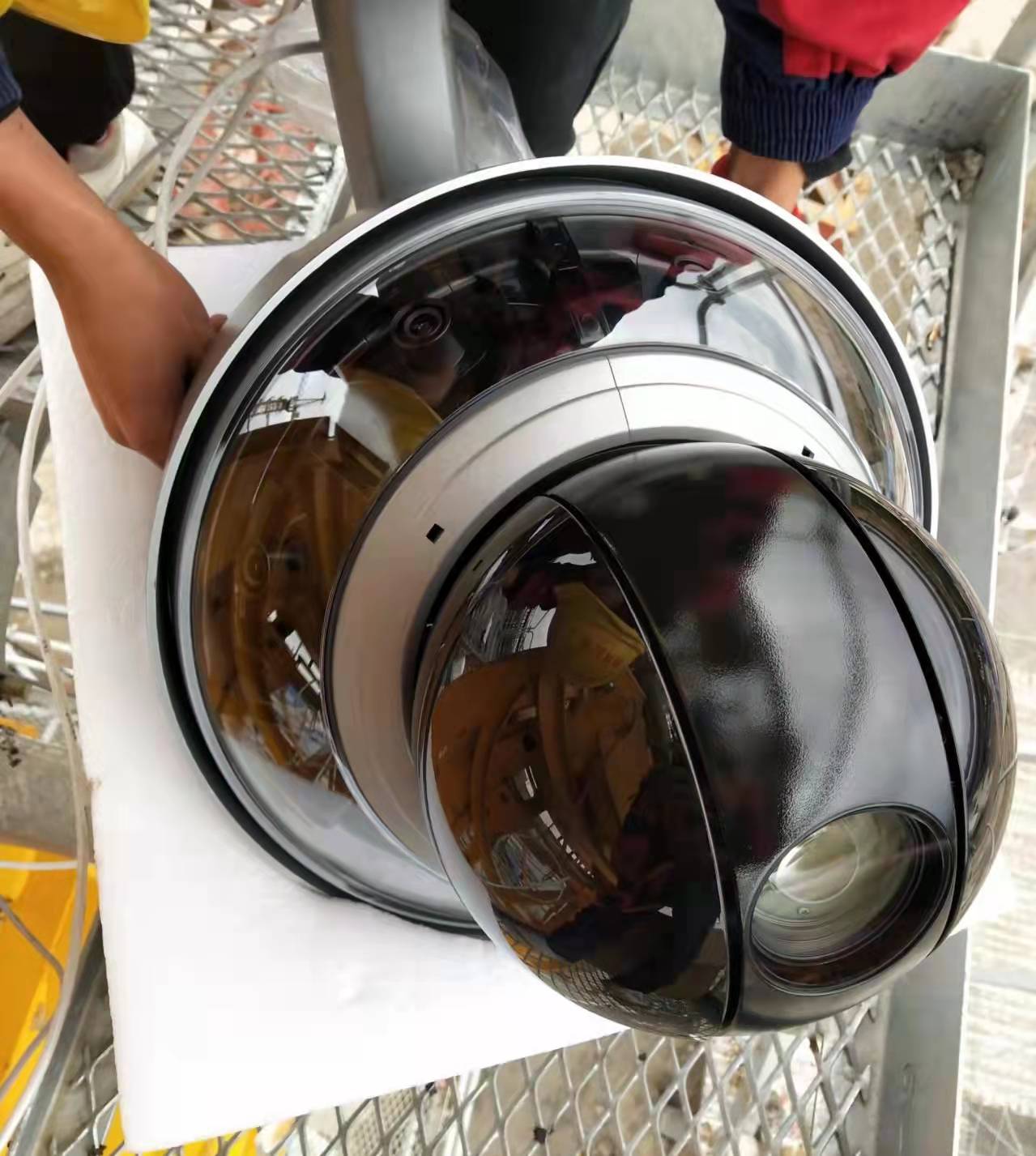    中建八局臨港足球場——高清鷹眼監(jiān)控項目(圖3)