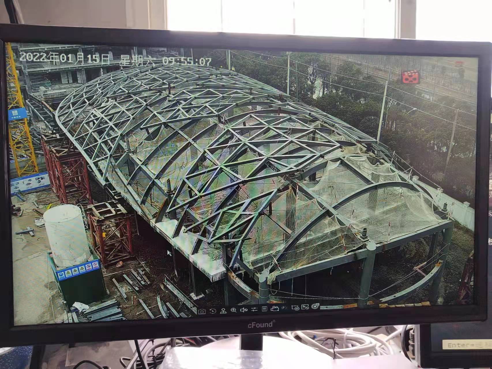    中建八局臨港足球場——高清鷹眼監(jiān)控項目(圖12)