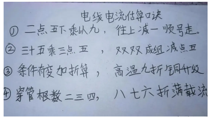 三分鐘學會電線承受電流估算，超好用！(圖3)